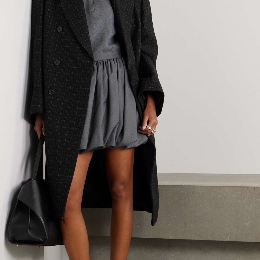 Marni Pleated wool mini bubble skirt - Picture 2 of 7